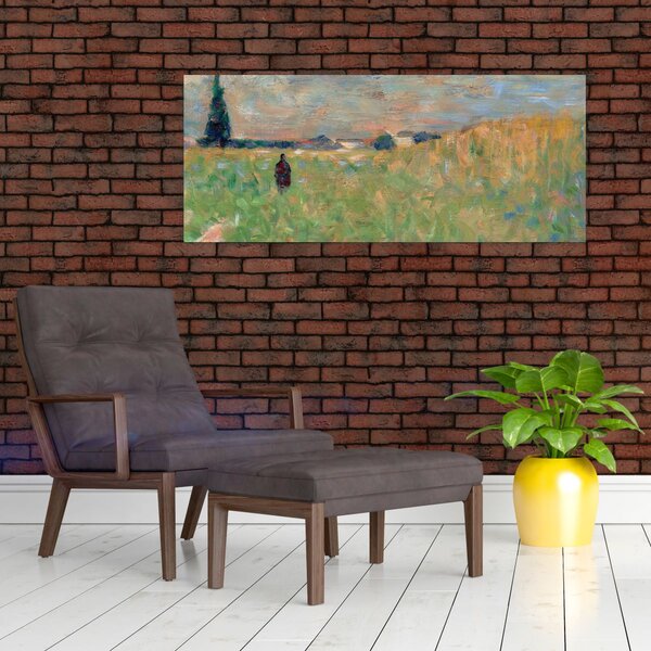 Slika - Georges Seurat, A Summer Landscape, reprodukcije (120x50 cm)