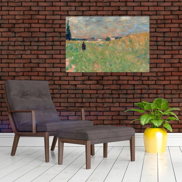 Slika - Georges Seurat, A Summer Landscape, reprodukcije (90x60 cm)