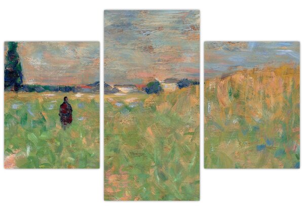 Slika - Georges Seurat, A Summer Landscape, reprodukcije (90x60 cm)
