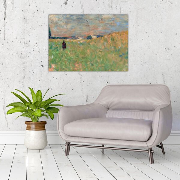 Slika - Georges Seurat, A Summer Landscape, reprodukcije (70x50 cm)