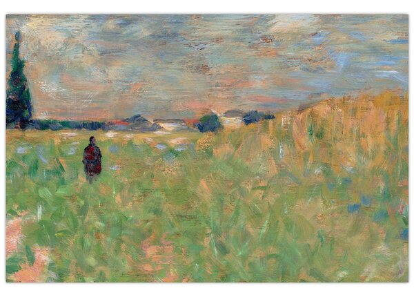 Slika - Georges Seurat, A Summer Landscape, reprodukcije (90x60 cm)