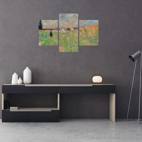 Slika - Georges Seurat, A Summer Landscape, reprodukcije (90x60 cm)