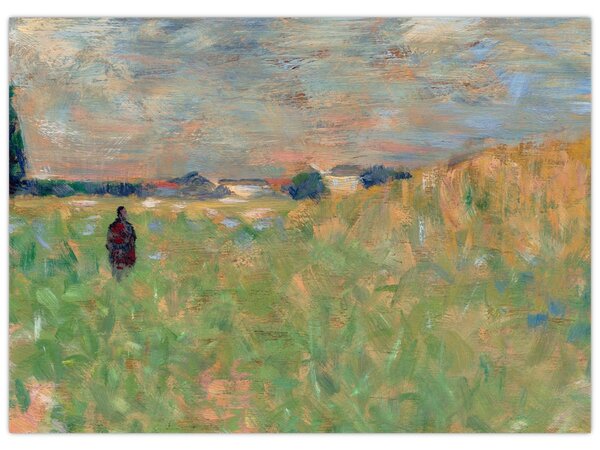 Slika - Georges Seurat, A Summer Landscape, reprodukcije (70x50 cm)