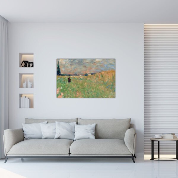 Slika - Georges Seurat, A Summer Landscape, reprodukcije (90x60 cm)
