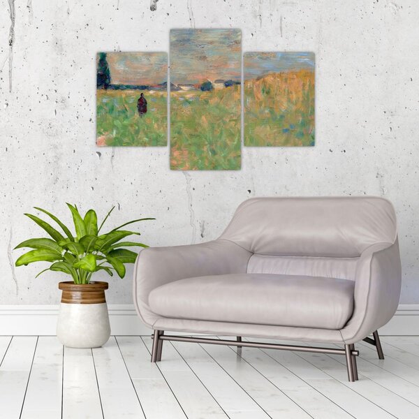 Slika - Georges Seurat, A Summer Landscape, reprodukcije (90x60 cm)