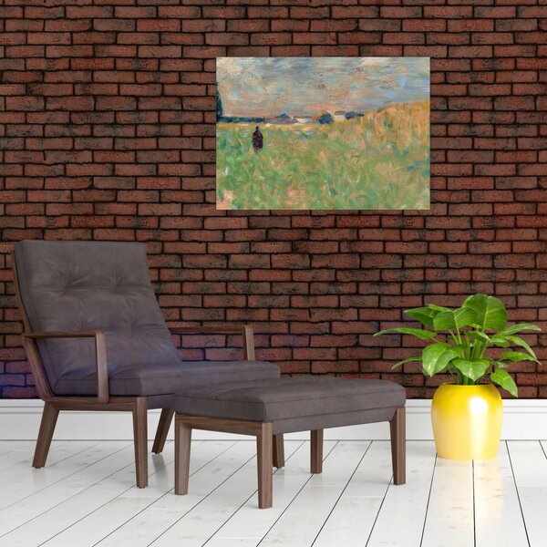 Slika - Georges Seurat, A Summer Landscape, reprodukcije (70x50 cm)