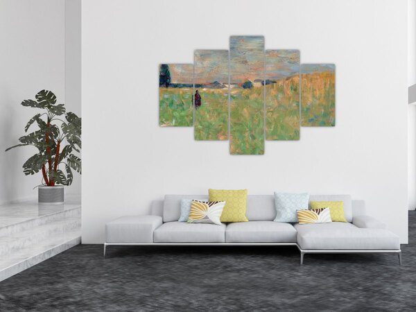 Slika - Georges Seurat, A Summer Landscape, reprodukcije (150x105 cm)
