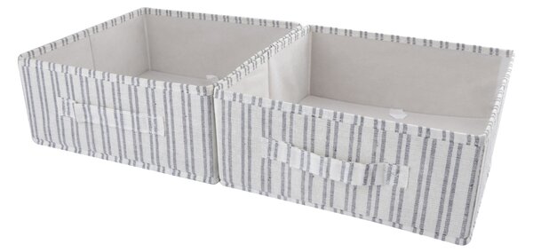 Sinsay - Sklopive kutije za pohranu s prugama 2 pack