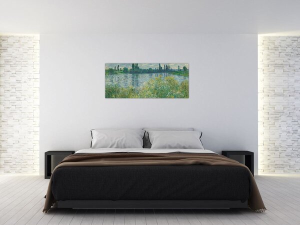 Slika - Claude Monet, Banks of the Seine, reprodukcije (120x50 cm)