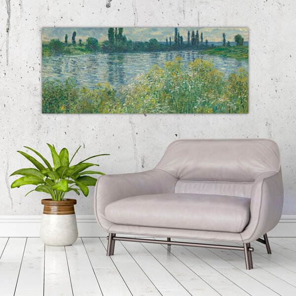 Slika - Claude Monet, Banks of the Seine, reprodukcije (120x50 cm)