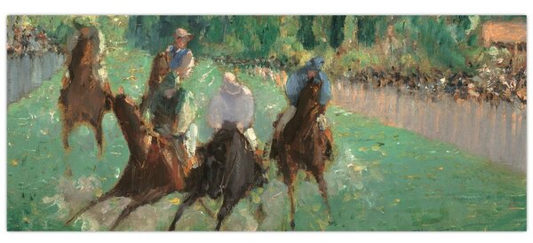 Slika - Edouard Manet, At the Races, reprodukcije (120x50 cm)