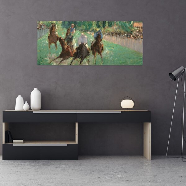 Slika - Edouard Manet, At the Races, reprodukcije (120x50 cm)