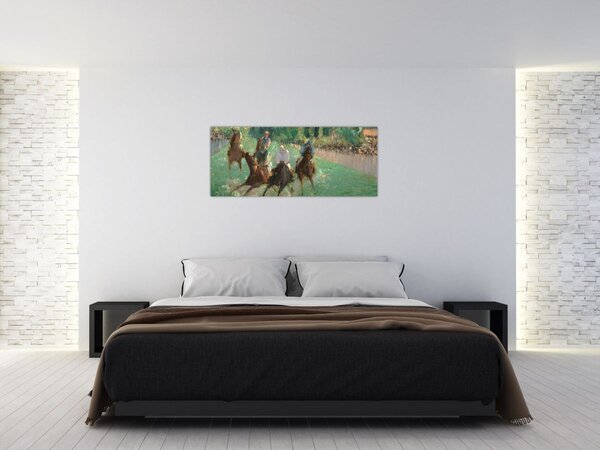 Slika - Edouard Manet, At the Races, reprodukcije (120x50 cm)