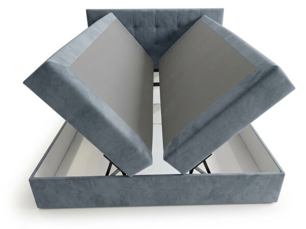 Tapecirani krevet boxspring DIRELIS TRINITY 140x200 cm siva Madrac: Bonell opružni madrac