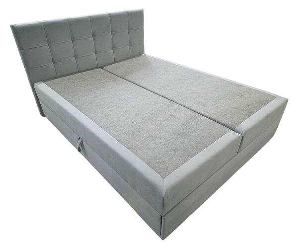 Tapecirani krevet boxspring DIRELIS TRINITY 140x200 cm siva Madrac: Bonell opružni madrac