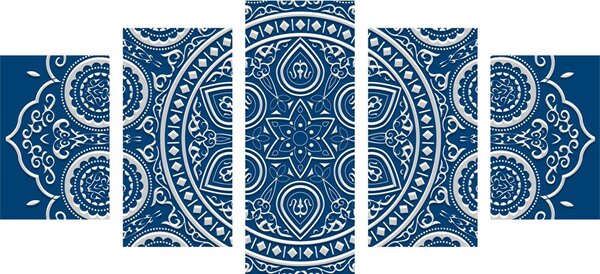 5-dijelna slika nježna etnička Mandala