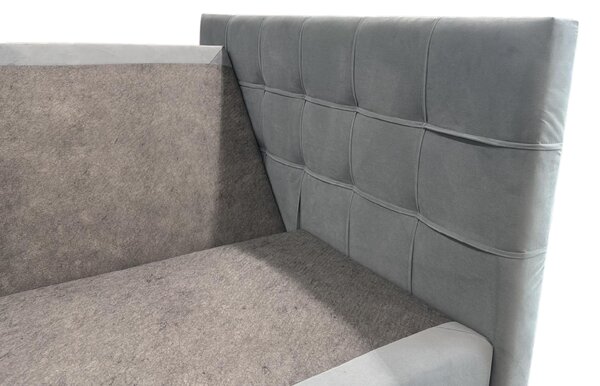 Tapecirani krevet boxspring DIRELIS TRINITY 140x200 cm siva Madrac: Bonell opružni madrac