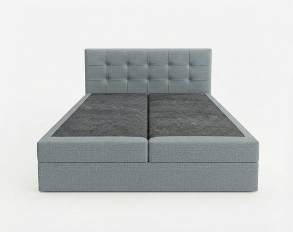 Tapecirani krevet boxspring DIRELIS TRINITY 140x200 cm siva Madrac: Bonell opružni madrac