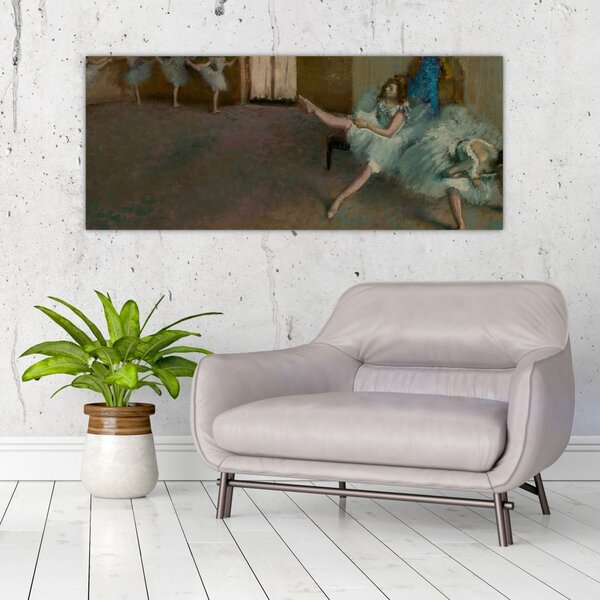Slika - Edgar Degas, Before the Ballet, reprodukcije (120x50 cm)
