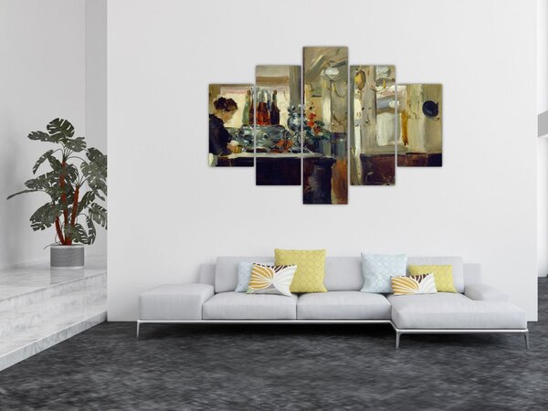 Slika - Style of Edouard Manet, Bon Bock Cafe, reprodukcije (150x105 cm)