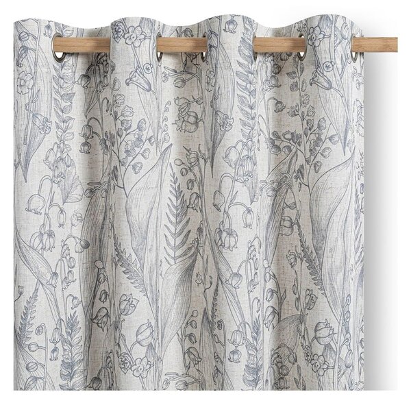 Svijetlo siva zavjesa 135x250 cm Selvetia – Restilo