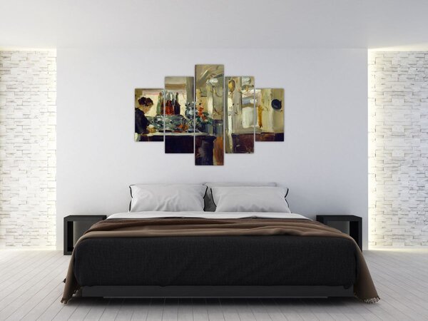 Slika - Style of Edouard Manet, Bon Bock Cafe, reprodukcije (150x105 cm)