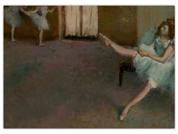 Staklena slika - Edgar Degas, Before the Ballet, reprodukcije (70x50 cm)