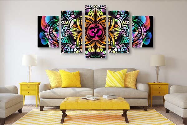 5-dijelna slika Mandala zdravlja