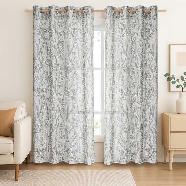 Svijetlo siva zavjesa 135x250 cm Selvetia – Restilo