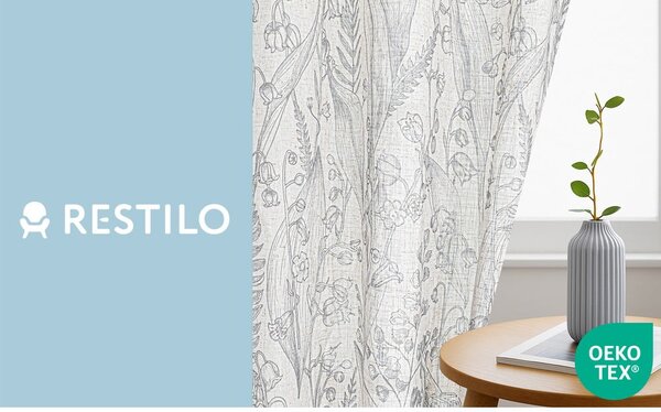 Svijetlo siva zavjesa 135x250 cm Selvetia – Restilo