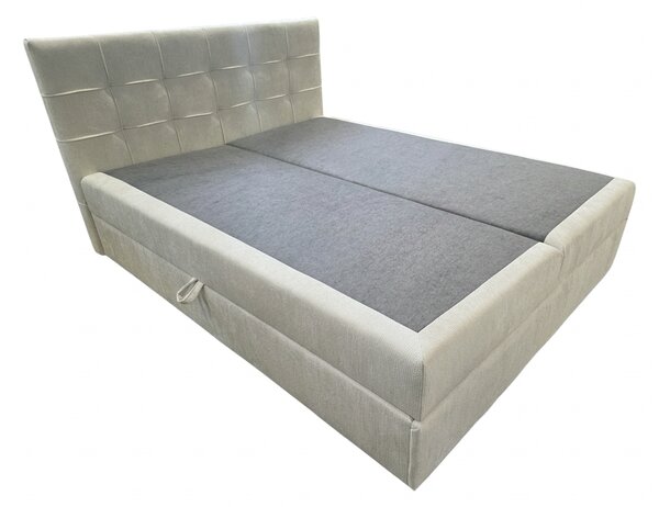Tapecirani krevet boxspring DIRELIS VIBE 140x200 cm krem boje Madrac: Bonell opružni madrac