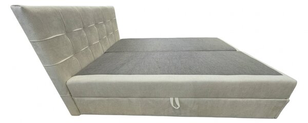 Tapecirani krevet boxspring DIRELIS VIBE 140x200 cm krem boje Madrac: Bonell opružni madrac
