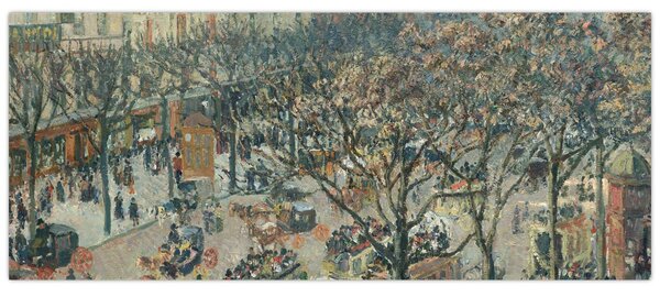 Slika - Camille Pissarro, Boulevard des Italiens, Morning, Sunlight, reprodukcije (120x50 cm)