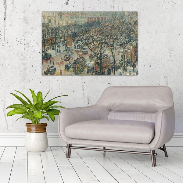 Slika - Camille Pissarro, Boulevard des Italiens, Morning, Sunlight, reprodukcije (90x60 cm)