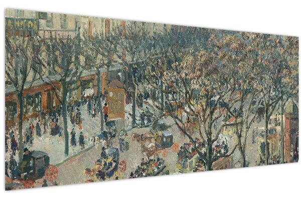 Slika - Camille Pissarro, Boulevard des Italiens, Morning, Sunlight, reprodukcije (120x50 cm)