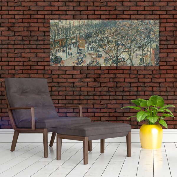 Slika - Camille Pissarro, Boulevard des Italiens, Morning, Sunlight, reprodukcije (120x50 cm)