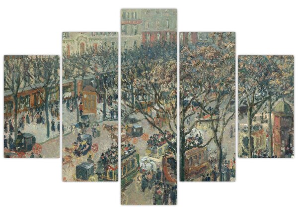 Slika - Camille Pissarro, Boulevard des Italiens, Morning, Sunlight, reprodukcije (150x105 cm)