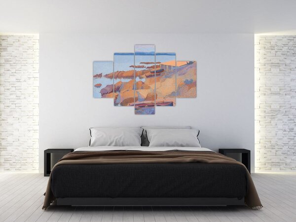 Slika - Henri Edmond Cross, Calanque des Antibois, reprodukcije (150x105 cm)