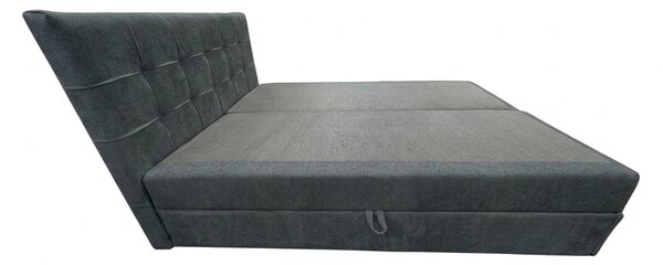 Tapecirani krevet boxspring DIRELIS VIBE 140x200 cm tamno siva Madrac: Bonell opružni madrac