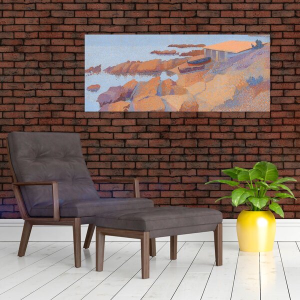Slika - Henri Edmond Cross, Calanque des Antibois, reprodukcije (120x50 cm)