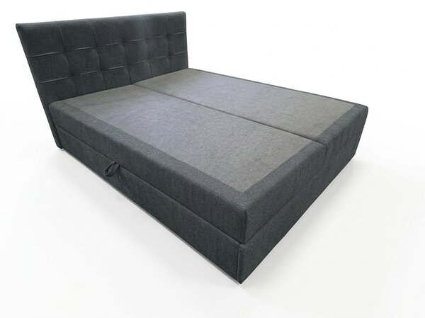Tapecirani krevet boxspring DIRELIS VIBE 140x200 cm tamno siva Madrac: Bonell opružni madrac