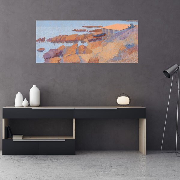 Slika - Henri Edmond Cross, Calanque des Antibois, reprodukcije (120x50 cm)