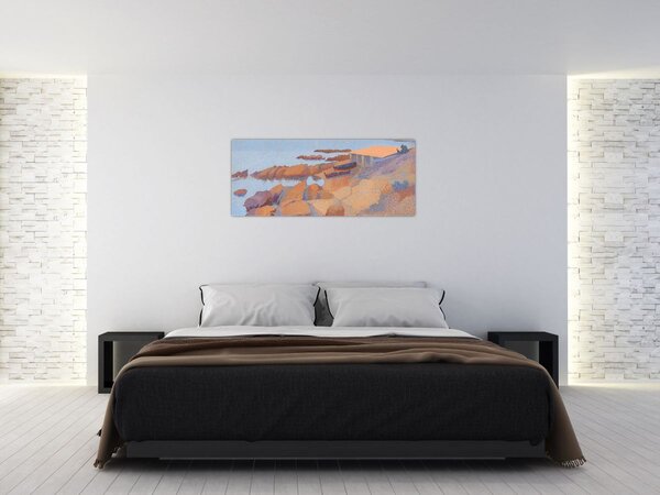 Slika - Henri Edmond Cross, Calanque des Antibois, reprodukcije (120x50 cm)