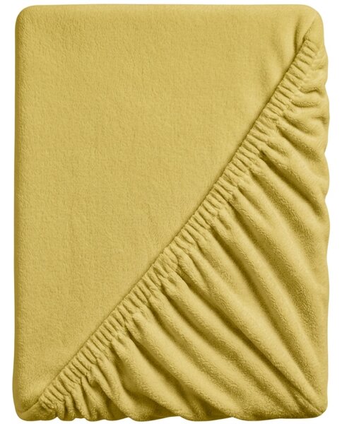 Plahta mikropliš SOFT 90x200 cm gorušičasta