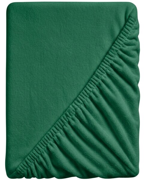 Plahta mikropliš SOFT 90x200 cm tamno zelena