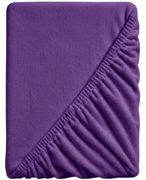 Plahta mikropliš SOFT 90x200 cm tamno ljubičasta