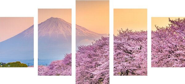 5-dijelna slika prekrasni Japan