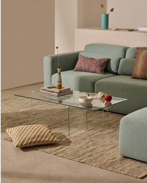 Stakleni stolić za kavu 60x120 cm Zaren – Kave Home