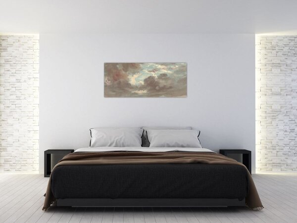 Slika - John Constable, Cloud Study Stormy Sunset, reprodukcije (120x50 cm)