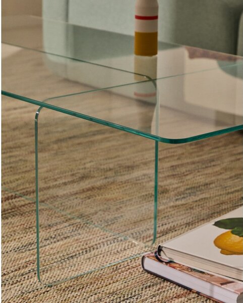 Stakleni stolić za kavu 60x120 cm Zaren – Kave Home